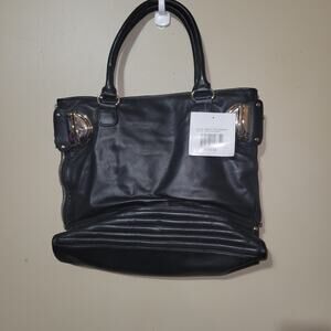 Cynthia Rowley Ginny Too Nappa Leather Tote Bag – Style 3623 Black – MSRP $425 –